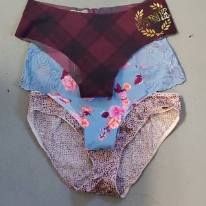 3 pairs NWT VICTORIA'S SECRET/PINK UNDERWEAR UNDIE